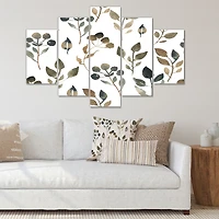 Illustration of Brown Simple Leaves