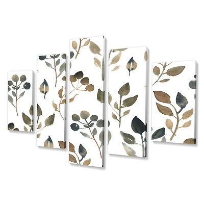 Toile imprimée 5 - « Illustration of Brown Simple Leaves »