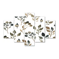 Illustration of Brown Simple Leaves