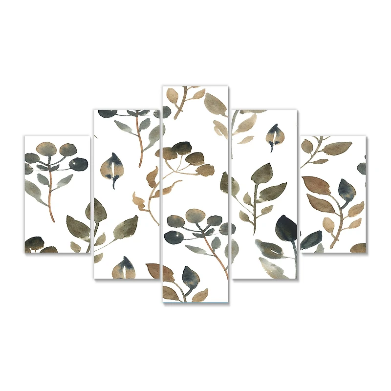 Illustration of Brown Simple Leaves