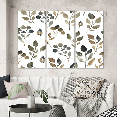 Illustration of Brown Simple Leaves