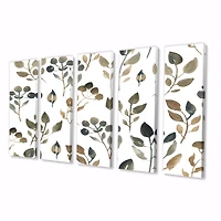 Illustration of Brown Simple Leaves