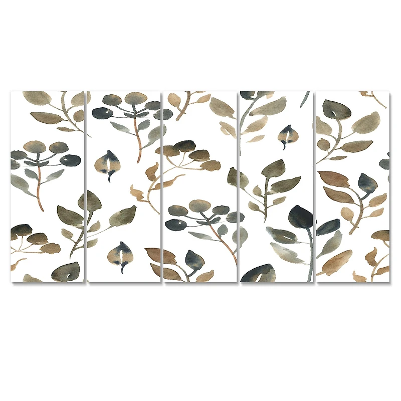 Illustration of Brown Simple Leaves