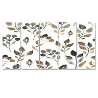 Illustration of Brown Simple Leaves