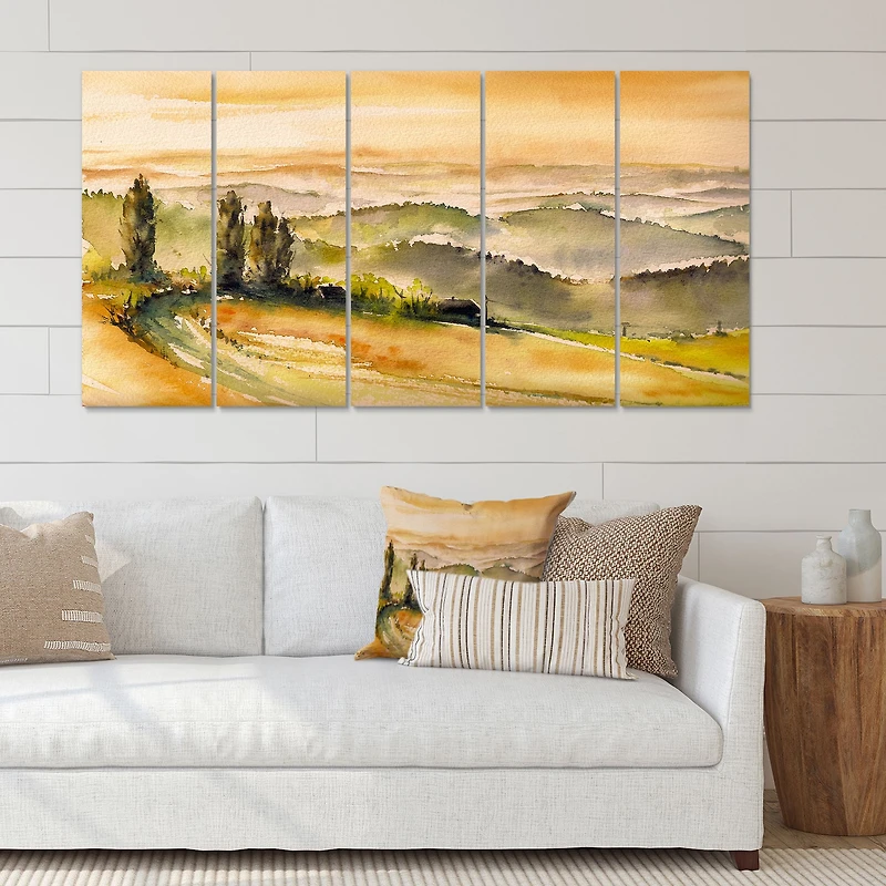 Toile imprimée « with Vineyards »