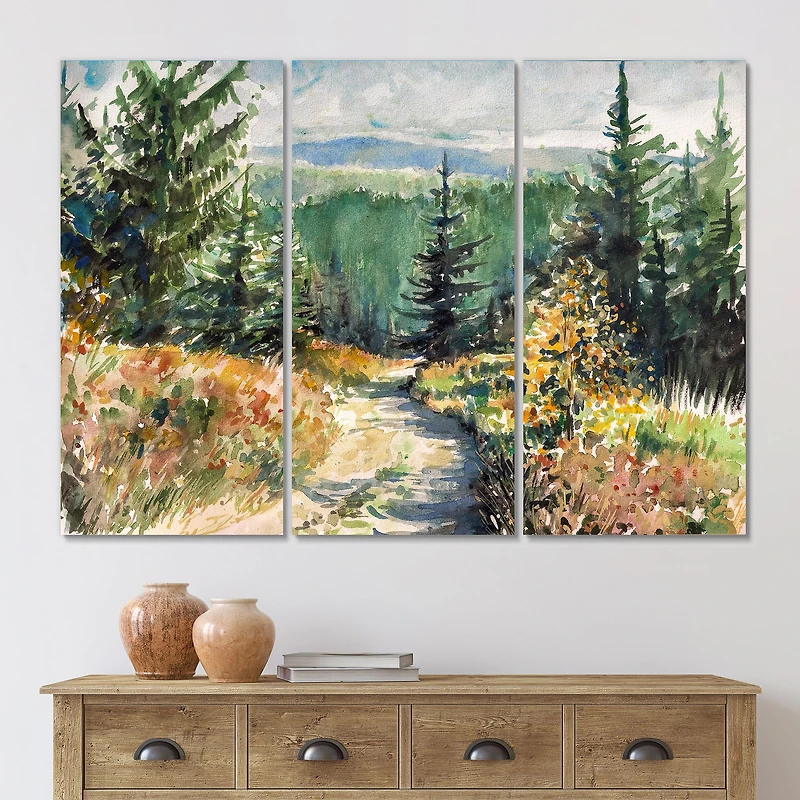 Toile imprimée 3 « with Road Mountains »