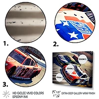 American Race Car Framed Wall Art