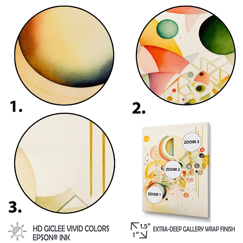 Yellow Multi Shape II Wall Art