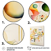 Yellow Multi Shape II Wall Art