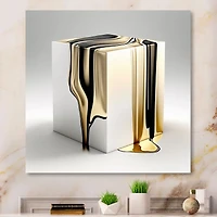 Black And Gold Cubic Expression I Wall Art