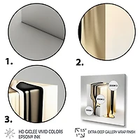 Black And Gold Cubic Expression I Wall Art