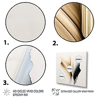 Minimalism Pink And Gold Cubic Fusion IV Wall Art