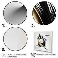 Black And Gold Cubic Expression VI Wall Art