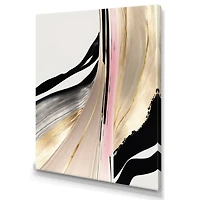 Minimalism Pink And Gold Cubic Fusion VII Wall Art