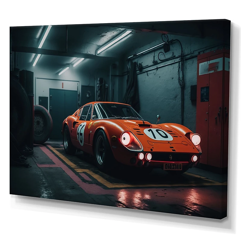 Orange Exotic Car Photography Wall Art