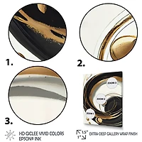 Gold Glamour Circle Wall Art