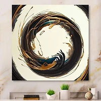 Gold Glamour Circle 1 Wall Art