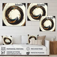 Gold Glamour Circle 1 Wall Art