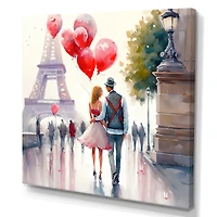 Couples Love Paris Wall Art