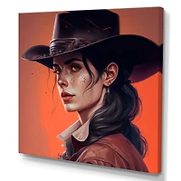 Western Cow Girl Wall Art