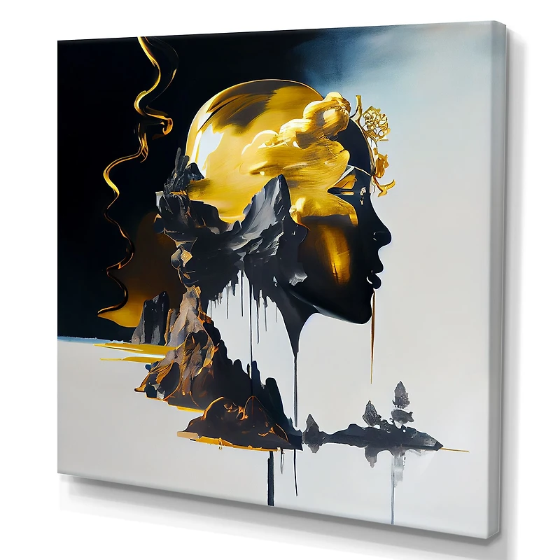 Double Explosure Of Man Dream Wall Art