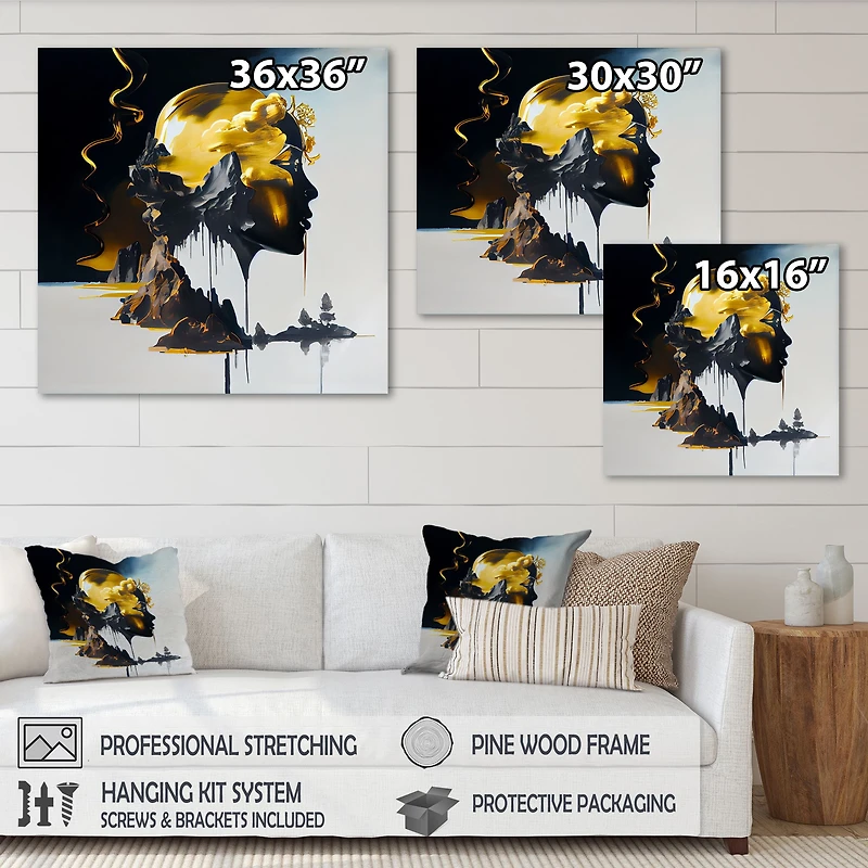 Double Explosure Of Man Dream Wall Art