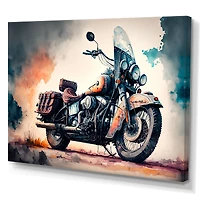 Motorcycle Parked The Desert I Wall Art