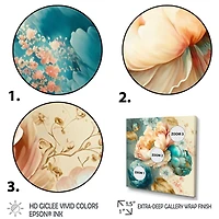 Multi-Color Blooming Flowers V Wall Art