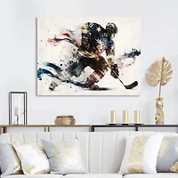 Usa Hockey Player Action VI Wall Art