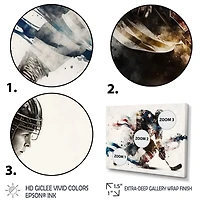 Usa Hockey Player Action VI Wall Art