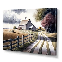 Calm Red Barn Spring VII Wall Art