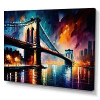 Colorful Brooklyn Bridge Wall Art