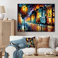 Colorful City Vibrant Radiant Wall Art