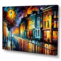 Colorful City Vibrant Radiant Wall Art