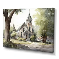 Monochome Yellow And Grey Farm Wall Art