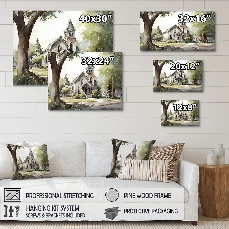 Monochome Yellow And Grey Farm Wall Art