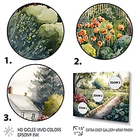 Fresh Garden At The Cottage Wall Art