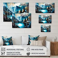 Cabin By A Lake Fall Wall Art