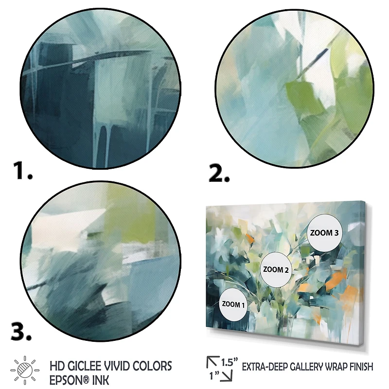 Blue Botanical Garden – Elegant Nature-Inspired Abstract