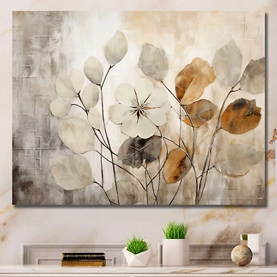 Design floral neutre « Beige Botanical Impressions »