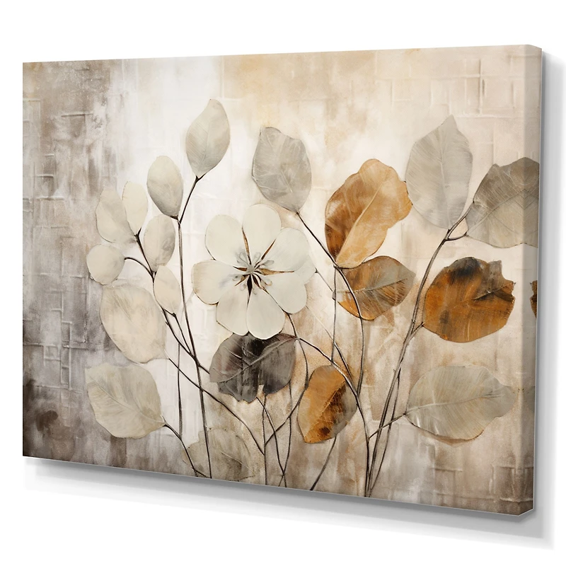 Beige Botanical Impressions – Soft Neutral Floral Design