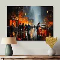 Scène musicale jazz vibrante « Harlem Jazz City »