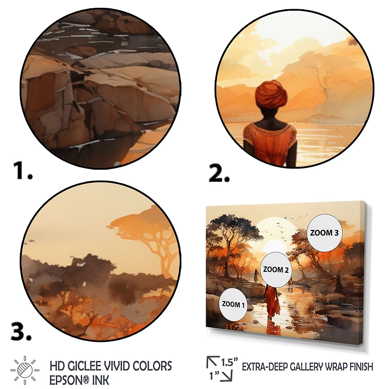 Paysage désertique chaleureux « African Journey »