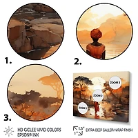 Paysage désertique chaleureux « African Journey »