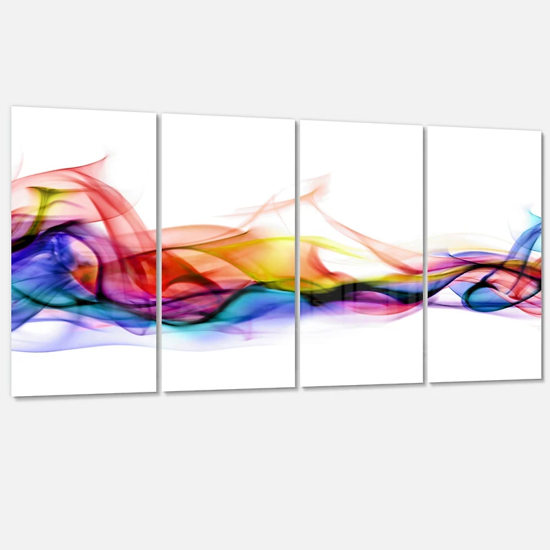 Abstract Smoke Canvas Wall Art - 4 Panels