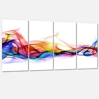 Abstract Smoke Canvas Wall Art - 4 Panels