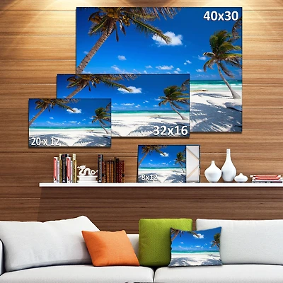 Coconut Palms at Beach Wall Art