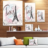with Paris Eiffel Tower  FrenchWall Art