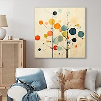 Mid-Century Minimalism – Beige Modern Abstract Art