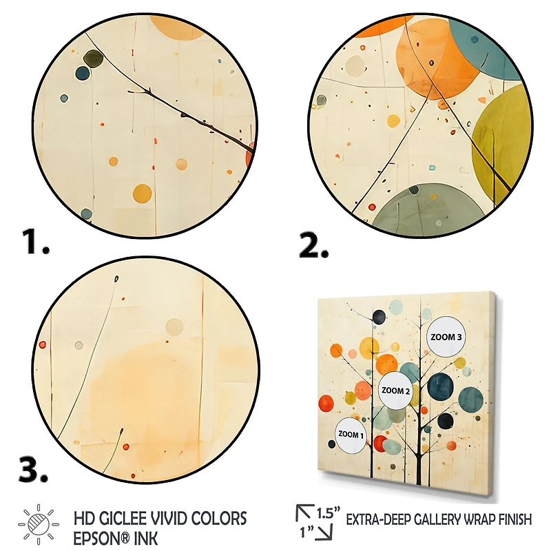 Art abstrait moderne beige « Mid-Century Minimalism »